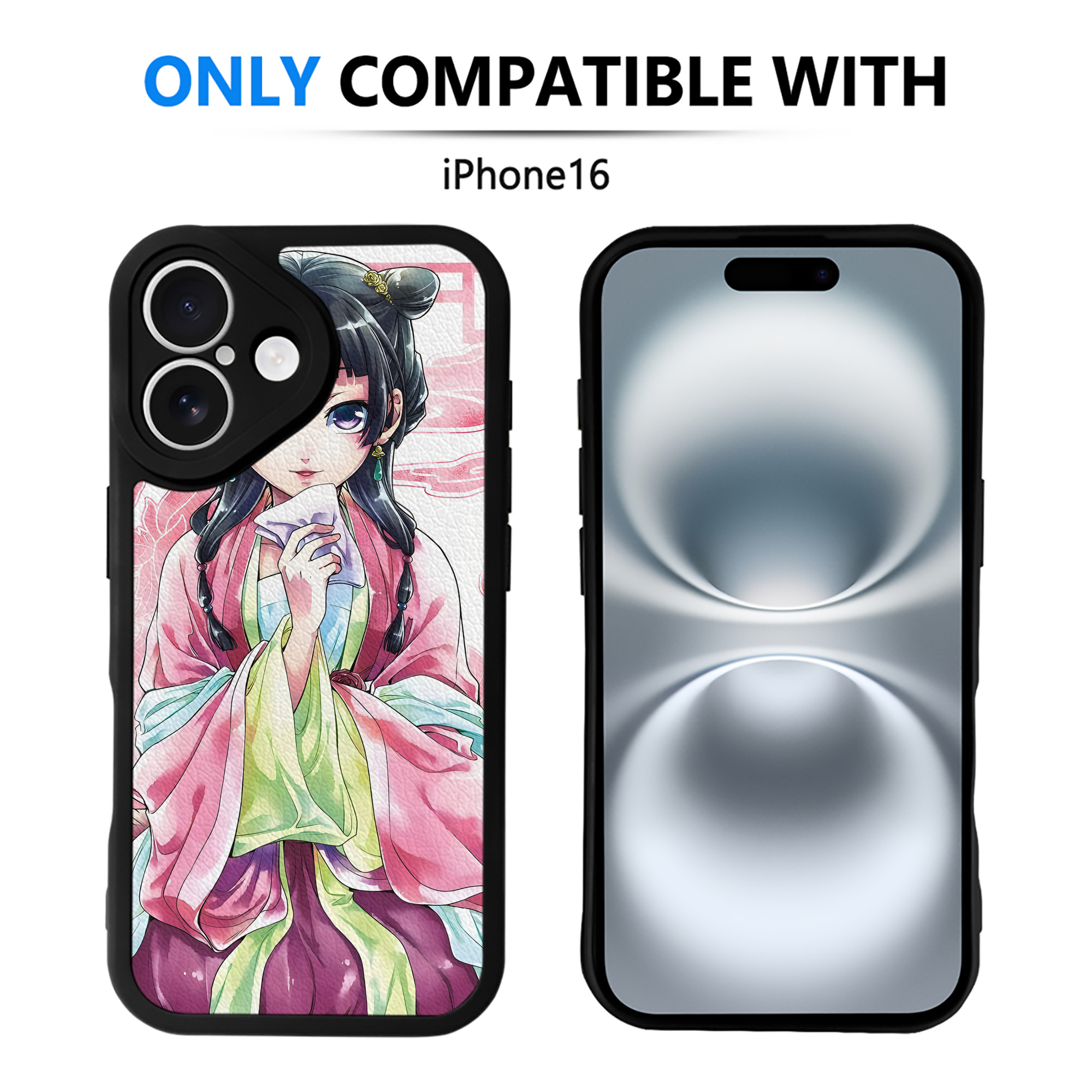 （画像用） 薬屋のひとりごと The Apothecary Diaries 【iPhone 16シリーズ対応】シリコンスマホケース（レザー調） 材質：シリコン
